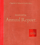 [USED] Chamber of Mines Of South Africa - Eightieth Annual Report